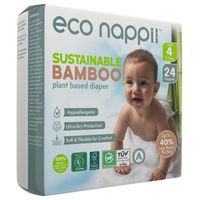 Eco Nappii Bamboo Nappies 4 (7-12KG) / Single Sprout